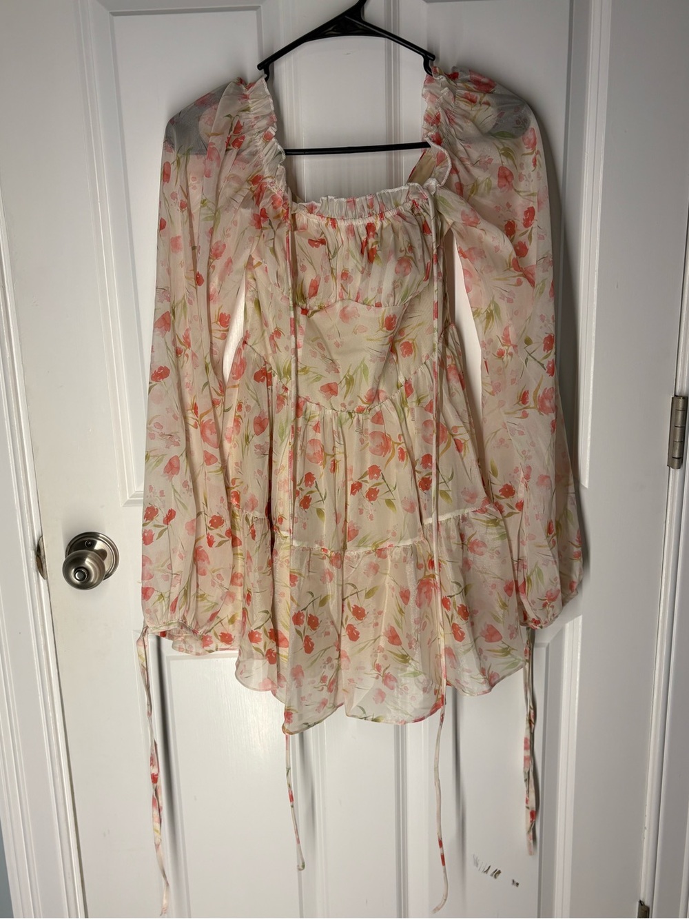 Babydoll Cottagecore Fairy Romantic Boho Summer Flowy Angelcore Coquette Dress